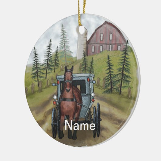 Amish Town Day ornament (Links)
