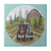 Amish Town Day Tegeltje (Voorkant)