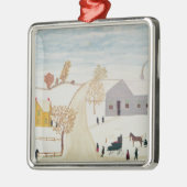Amish Village Metalen Ornament (Links)