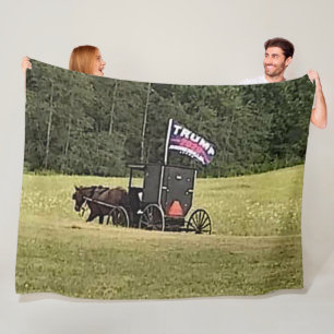 AMISH VOOR TRUMP FLEECE DEKEN