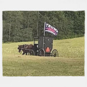AMISH VOOR TRUMP FLEECE DEKEN (Voorkant (Horizontaal))