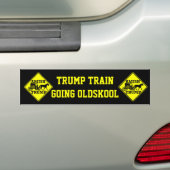 Amish voor Trump Grappige Trump Trein Going Oldsko Bumpersticker (Op auto)
