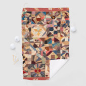 Amish-vriendschapsquilt Golfhanddoek (Insitu)