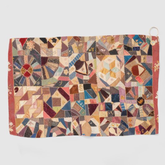 Amish-vriendschapsquilt Golfhanddoek (Horizontaal)