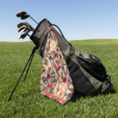 Amish-vriendschapsquilt Golfhanddoek (Groen)