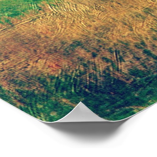 Amish Walking Beside Hay Field Poster (Hoek)