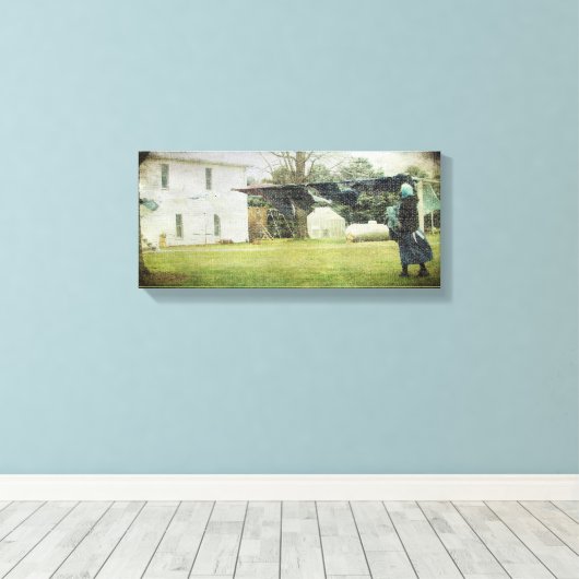 Amish Wasdag Canvas Afdruk (Insitu (Houten vloer))