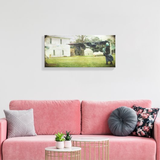 Amish Wasdag Canvas Afdruk (Insitu (Woonkamer))