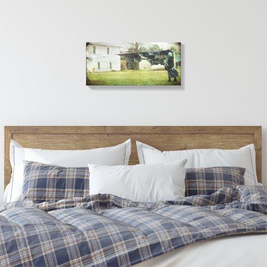 Amish Wasdag Canvas Afdruk (Insitu (Slaapkamer))