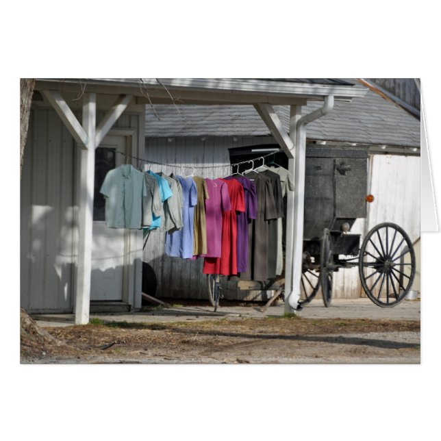 Amish Winter Laundry (Voorkant Horizontaal)