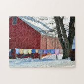 Amish Winter Laundry Legpuzzel (Horizontaal)
