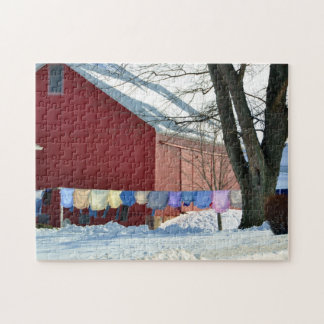 Amish Winter Laundry Legpuzzel