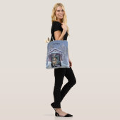 Amish Winter Overdekte Brug Tote Bag (Op model)