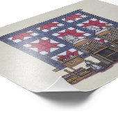 Amish Women Quilting Foto Afdruk (Hoek)