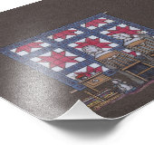 Amish Women Quilting Foto Afdruk (Hoek)