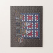 Amish Women Quilting Legpuzzel (Verticaal)