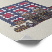 Amish Women Quilting Poster (Hoek)