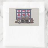Amish Women Quilting Rechthoekige Sticker (Tas)