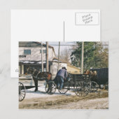 Amishman Parking Buggy Briefkaart (Voorkant / Achterkant)