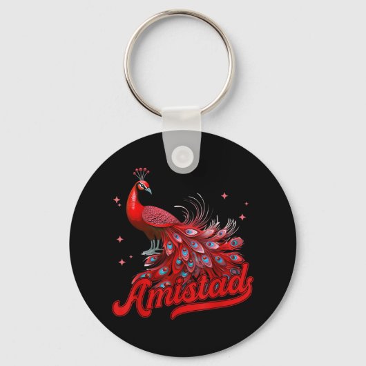 Amistad Huis van Vriendschap Red Pea Team Sleutelhanger (Voorkant)