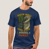 AMISTAD, ISIBINDI, ALTRUISMO, REVEUR 4 Houses 1 Fa T-shirt (Voorkant)