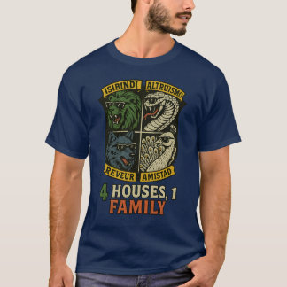 AMISTAD, ISIBINDI, ALTRUISMO, REVEUR 4 Houses 1 Fa T-shirt