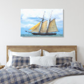 Amistad under Sail Canvas Afdruk (Insitu (Slaapkamer))