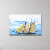 Amistad under Sail Canvas Afdruk (Voorkant)