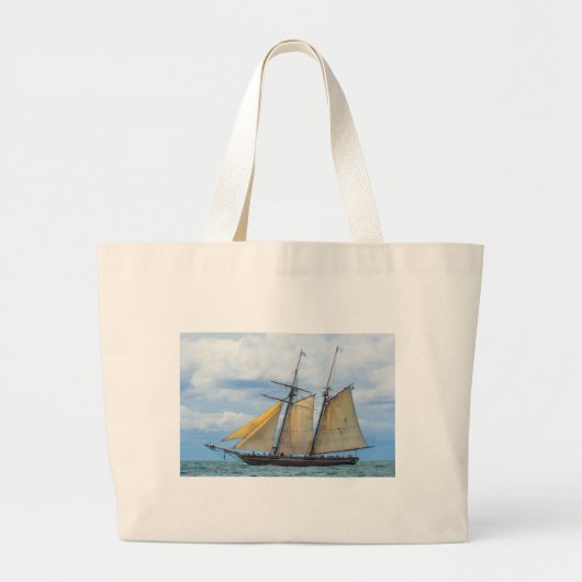 Amistad under Sail Grote Tote Bag (Voorkant)