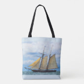 Amistad under Sail Tote Bag (Achterkant)