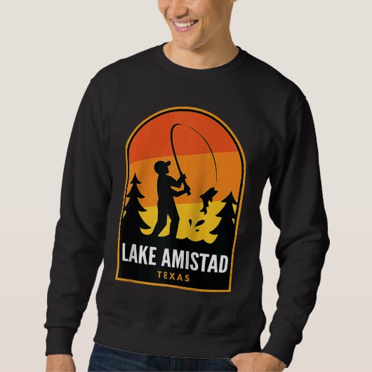 Amistadmeer Texas Vissen Raglan Trui (Voorkant)