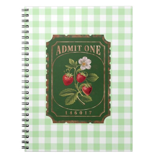 Amit one - Aardbei Notitieboek (Voorkant)