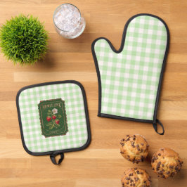 Amit one - Aardbei Ovenwant & Pannenlap Set