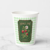 Amit one - Aardbei Papieren Bekers (Achterkant)