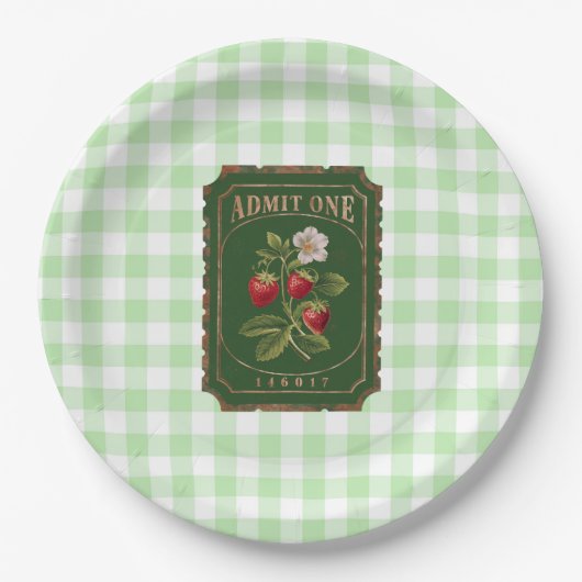 Amit one - Aardbei Papieren Bordje (Voorkant)