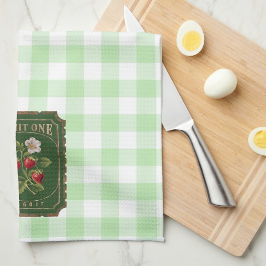 Amit one - Aardbei Theedoek (Quarter Fold)