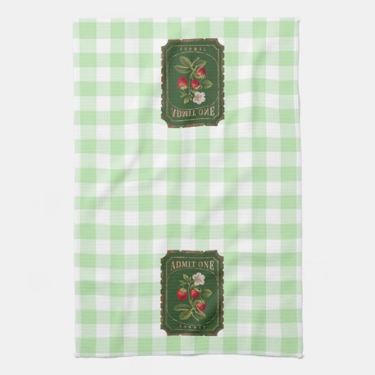 Amit one - Aardbei Theedoek (Verticaal)