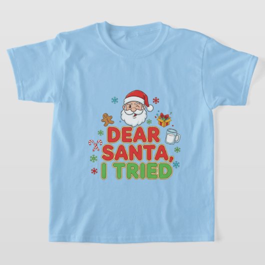 AMITA | Dear Santa, I Tried - Funny Christmas T-shirt (Laagn)