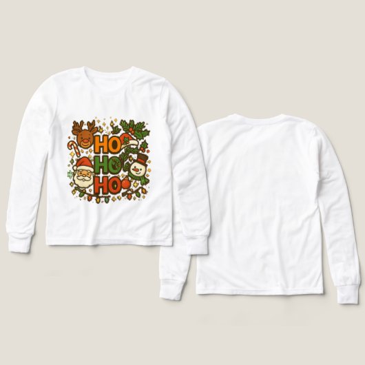 AMITA | HO HO HO Holiday Crew Tee (Voorkant /achterkant)
