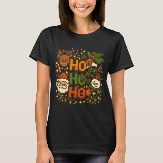 AMITA | HO HO HO Holiday Crew Tee T-shirt (Voorkant)