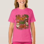 AMITA | HO HO HO Kerst Crew T-shirt (Voorkant)