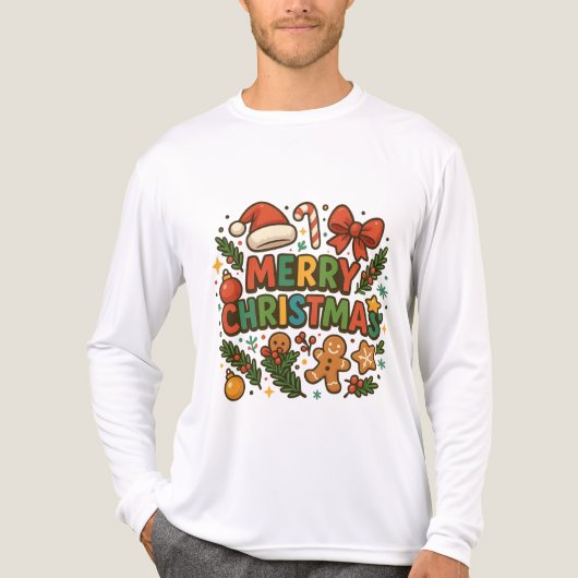 AMITA | Kerstmis Party T-shirt (Voorkant volledig)