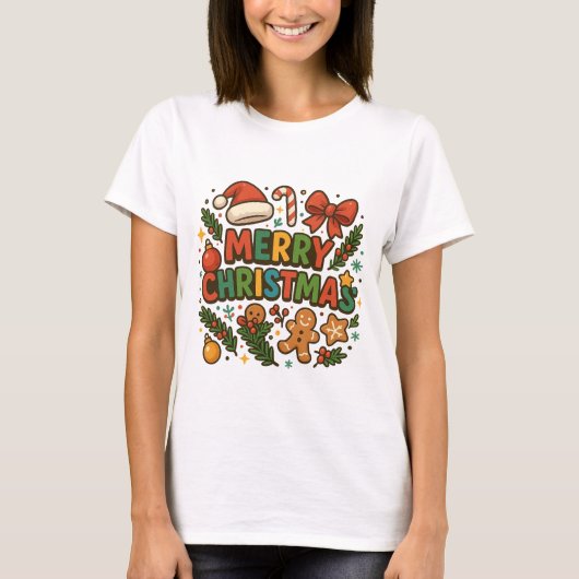 AMITA | Kerstmis Party T-shirt (Voorkant)