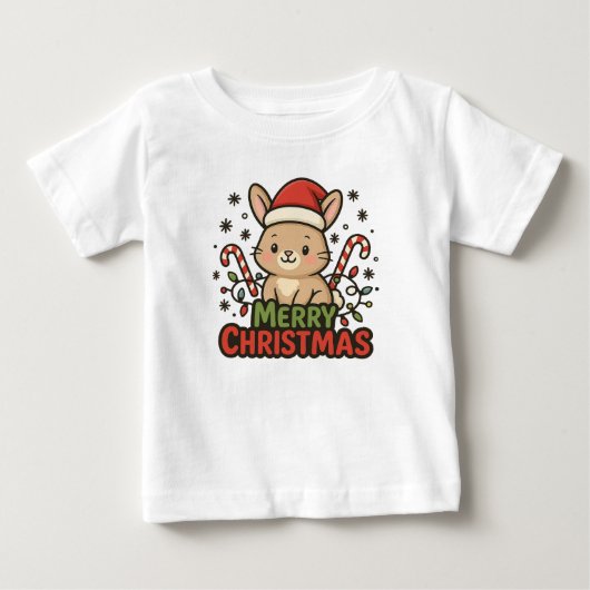 AMITA | Knuffel Konijn Prettig Kerstfeest (Voorkant)