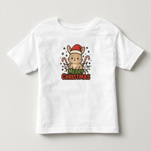 AMITA | Knuffel Konijn Prettig Kerstfeest Kinder Shirts (Voorkant)