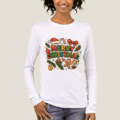 AMITA | Merry Christmas Party Tee Tri-Blend Shirt (Voorkant volledig)