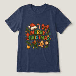 AMITA | Merry Christmas Party Tee Tri-Blend Shirt