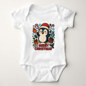 AMITA - Merry Christmas Penguin Romper (Voorkant)