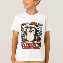 AMITA | Merry Christmas Penguin T-shirt