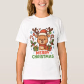 AMITA  - Merry Christmas Reindeer T-shirt (Voorkant)